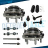 12ws1201797 Detroit Axle Front Wheel Hub Bearing Suspension Set For Expedition