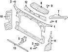 4g8121283ag Audi Genuine Oem Air Baffle