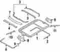 54-13-7-184-905 54137184905 Bmw Genuine Oem Frame