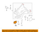 G37-g25-g35-q40 768041hm0a Infiniti Genuine Oem Air Baffle