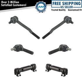 Am-1439505036 Am Autoparts Front Inner Outer Tie Rod End Adjuster Steering Kit Set 6pc For T100 4runner 4wd
