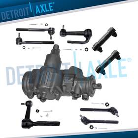 Detroit Axle Gbk-002 Rwd Power Steering Gear Box Tie Rods Idler Arms For Chevrolet Astro Gmc Safari