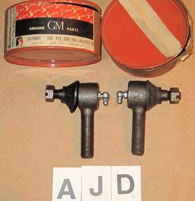 5675937 General Motors Oe 1961 Pontiac Tempest Tie Rod Ends Pair Gm Part #