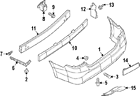 H5032-3shmh Nissan Genuine Oem Impact Bar