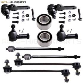 12044295 Higher-autoparts For 2006-2010 Ford Focus 10x Front Ball Joint Tie Rod End Sway Bar And Wheel Hub