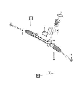 68543859aa Mopar Genuine Inner End Tie Rod Kit 68543859aa Mopar Genuine Inner End Tie Rod Kit