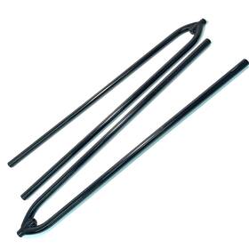 91645110 Speedway Motors 91635023 32 Inch Rear Radius Rods Black Plain Steel Universal