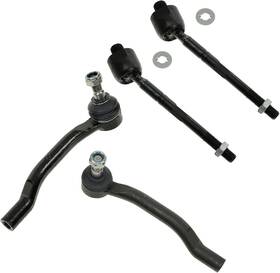 Trq Psa55167 Inner And Outer Tie Rod Set 4pc For 2001-2006 Acura Mdx 2003-2008 Pilot