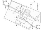 W713882s442 Ford New Genuine Oem Steering Tie Rod Nut Edge Fusion