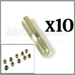 Land Rover Discovery Range Defender 25MM Stud & Flanged Nuts Set X10 New. Fixed Price $20.00.