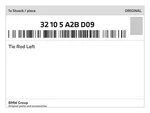 Genuine Bmw Tie Rod Left 32-10-5-A2B-D09 New. Fixed Price $231.17.