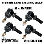 Kryptonite Ss Center Link Rebuild Kit Inner & Outer Tie Rod Ends 2001-2010 Gm Hd. Fixed Price $239.96.