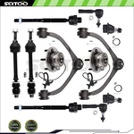 For 2005-2010 Dodge Dakota Front Control Arm Tie Rod End Link Wheel Bearning Hub. Fixed Price $172.31.