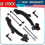 8PCS Front Outer Inner Lower Control Arm Tie Rod End Sway Bar For 07-11 Honda Cr. Fixed Price $108.09.
