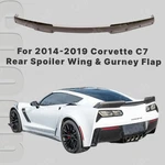 Rear Spoiler Wing With Gurney Flap Fits 2014-2019 Chevy Corvette C7 Gloss Black. Fixed Price $159.99.