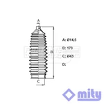 Fits Subaru Forester Legacy Outback Steering Rack Boot Set Front Mity. Fixed Price $32.77.