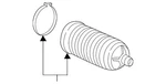 Genuine Acura Rack And Pinion Bellows 53537-TZ5-A01. Fixed Price $51.58.