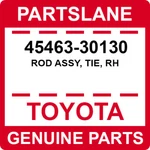 45463-30130 Toyota Oem Genuine Rod Assy, Tie, Rh. Fixed Price $18.61.