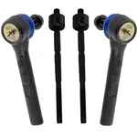 Moog Inner And Mevotech Outer Steering Tie Rod Ends Kit 4PCS Set For Fiat 500. Fixed Price $149.95.