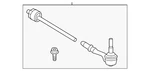 Genuine Bmw Steering Tie Rod Assembly 32-10-5-B5F-A52. Fixed Price $263.21.