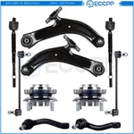 10PCS Front Control Arm Ball Joint Tie Rod End Sway Bar For 07-12 Nissan Sentra. Fixed Price $132.32.