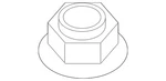 Genuine Bmw Outer Tie Rod Nut 31-12-6-780-480. Fixed Price $20.27.