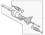 Genuine Audi Rack And Pinion Gear 8K1-423-055-CG. Fixed Price $3069.15.