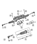 Genuine Mopar Inner Tie Rod End 68224935AB. Fixed Price $128.00.