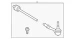 Genuine Bmw Tie Rod Assembly 32-10-5-A30-6E8. Fixed Price $241.72.