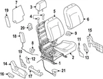 Genuine Nissan Seat Frame 87101-1VX3A. Fixed Price $1672.01.