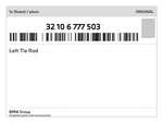 Genuine Bmw Left Tie Rod 32-10-6-777-503 New. Fixed Price $272.27.