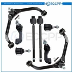 Fits 2002-2005 Jeep Liberty 8PCS Front Upper Control Arms Tie Rods Ball Joints. Fixed Price $79.94.