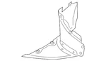 Genuine Audi Fender Splash Shield 8J0-821-191-H. Fixed Price $82.97.