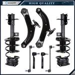 8 Pieces For Nissan Sentra 2007-2012 Front Complete Struts Control Arms Tie Rods. Fixed Price $197.51.