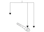 Genuine Nissan Inner Tie Rod D8521-JF00A. Fixed Price $187.34.
