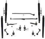 Fits 2007-17 Jeep Wrangler Front & Rear Shocks Tie Rods Ball Joints Link. Fixed Price $490.00.