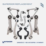 Autoacer - 12P Front Suspension Kit Control Arms Links Ball Joints For Jaguar Xf. Fixed Price $720.00.