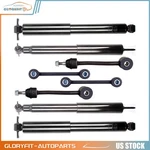 Front+rear For 1997-2006 Jeep Wrangler Shocks Absorber Sway Bar End Link 8 Pcs. Fixed Price $95.45.
