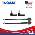 4PCS Front Outer Inner Tie Rod Ends For 07-20 Mitsubishi Outlander/ 08-17 Lancer. Fixed Price $37.19.