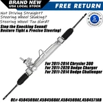 Power Steering Rack & Pinion For Dodge Charger Challenger Chrysler 300 4584571AB. Fixed Price $210.99.
