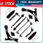 12PCS Lower Control Arm Ball Joint Tie Rod Suspension Kit For 2003-2008 Corolla. Fixed Price $80.84.