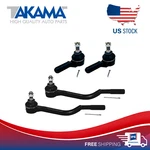 Pcs Inner & Outer Rod End Lh Rh For 1998-2004 N. Frontier Rwd. Fixed Price $46.31.