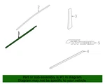 New Genuine Nissan Moulding Assy - Front Door Outside, Lh Oe 808214CL0A. Fixed Price $181.38.