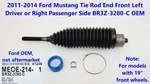 2011-14 Ford Mustang Tie Rod End Front Driver Lh Passenger Rh Side BR3Z3280C. Fixed Price $50.00.