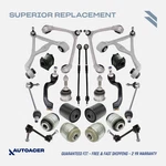 Autoacer 22P Complete Front Rear Kit Arms Bushes Links Tie Rods Ford Lincoln. Fixed Price $699.00.