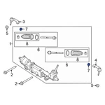 Ford F-150 2009-2026 W712367S440 Inner Steering Tie Rod Nut. Fixed Price $10.87.
