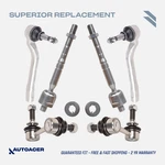 Autoacer -6P Front Stabilizer Links Inner Outer Tie Rod Ends For Lexus LS460 Rwd. Fixed Price $90.00.