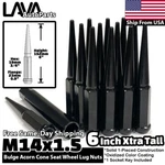 24X 6" Black 14X1.5 Spike Lug Nut Fit Chevy Gmc C1500/2500 K1500/2500 Suburban. Fixed Price $83.99.