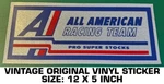All American Racing Team Pro Super Stocks Vintage Original Decal Sticker - Nhra. Fixed Price $13.21.