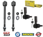 Front Inner And Outer Steering Tie Rod End 4PCS Set Moog For Toyota Tacoma Rwd. Fixed Price $172.22.